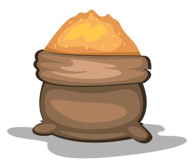 Gıda vektör renk Illustration ile yemek.