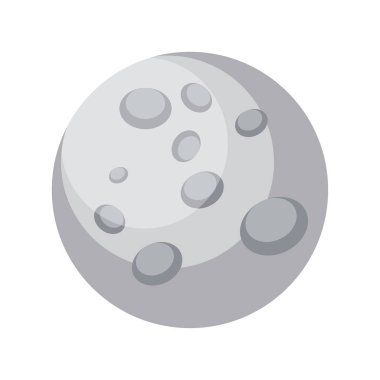 Beyaz arka planda basit Mercury tasarım vektör illüstrasyon