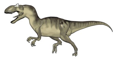 Dinozorlar dev sürüngen vektör veya renk illüstrasyon