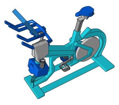 Tam refah vektör veya renk illüstrasyon için bir egzersiz