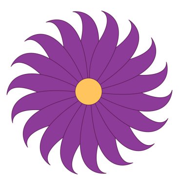 Bir çiçek vektör veya renk illüstrasyon