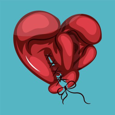 Eldiven vektör renk illüstrasyon.