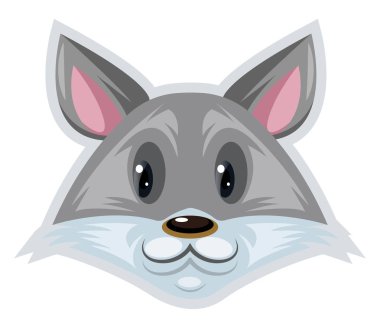 Gökyüzü-mavi karikatür, vektör renk illüstrasyon.