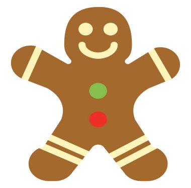 Gingerbread tatlı tedavi vektör veya renk illüstrasyon