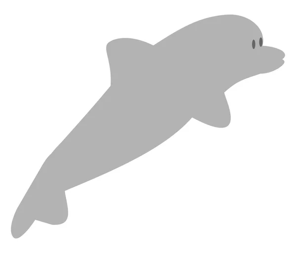 Delfin vektor színes illusztráció. — Stock Vector