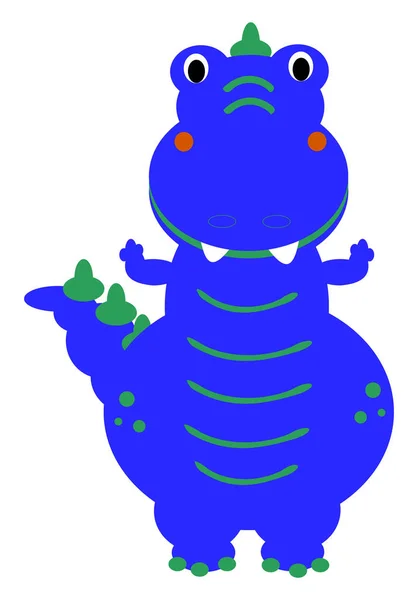 Dinosaurio vector ilustración de color . — Vector de stock