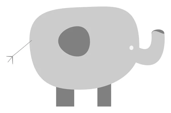 Elefante vector color ilustración . — Vector de stock