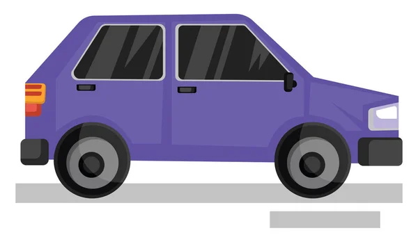 Фіолетовий автомобіль Векторні ілюстрації на білому тлі . — стоковий вектор