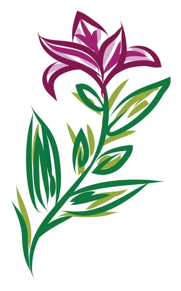 Un vettore peduncolo fiori o illustrazione a colori — Vettoriale Stock