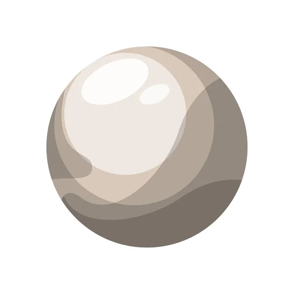 Pluto vector illustratie op witte achtergrond — Stockvector