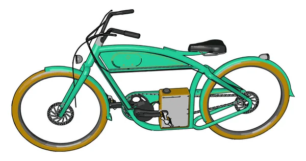 Bicicleta vetor ou ilustração de cor — Vetor de Stock