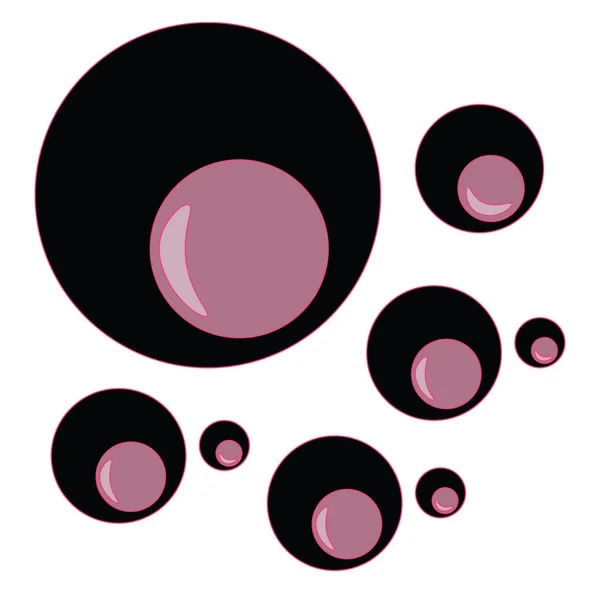 Un vector pupila púrpura o ilustración de color — Vector de stock
