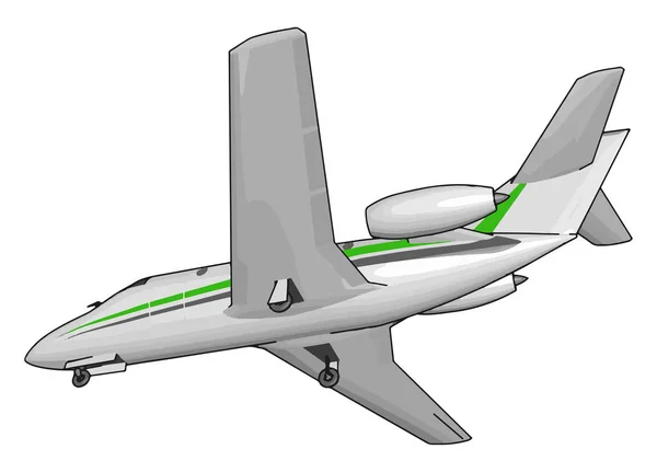Was ist das Cockpit eines Flugzeugs, das Vektor oder Farbillustration genannt wird? — Stockvektor