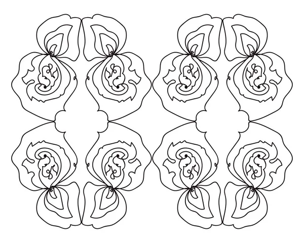 Un dessin de lignes droites et courbes vecteur ou couleur illustrati — Image vectorielle