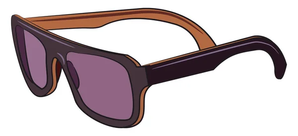 Femme avec vecteur de lunettes de vue ou illustration couleur — Image vectorielle