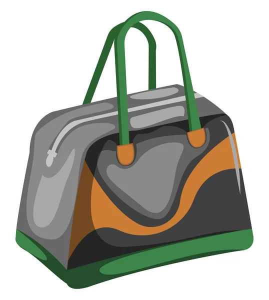 Gym Bag vector ilustración de color . — Vector de stock