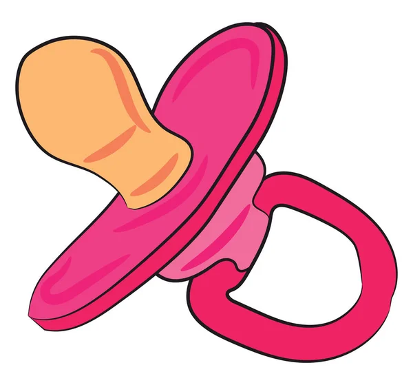 Ένα ροζ chupon για νεογέννητο διάνυσμα ή έγχρωμη απεικόνιση — Διανυσματικό Αρχείο