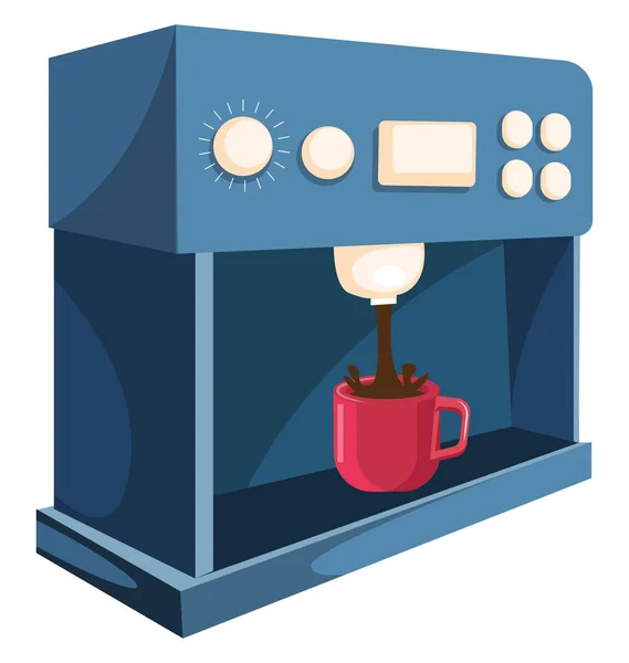 Dispensador de café vector ilustración de color . — Archivo Imágenes Vectoriales