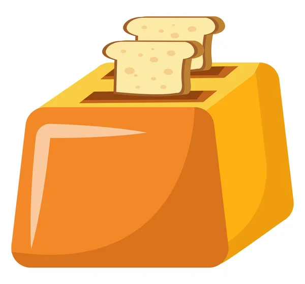 Toaster vector color illustration. — Stock Vector