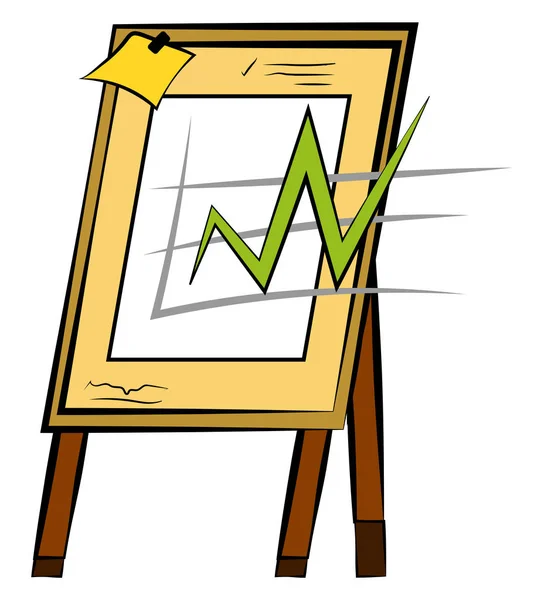 Vektorový nebo barevný diagram obchodního růstu — Stockový vektor