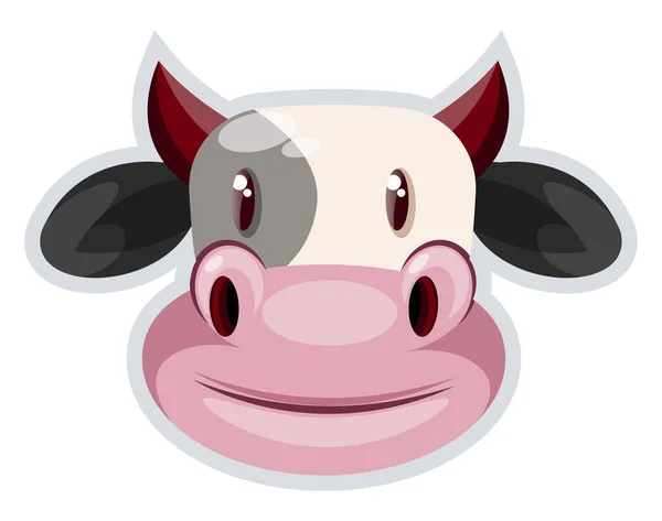 Vaca, ilustração de cor vetorial . —  Vetores de Stock