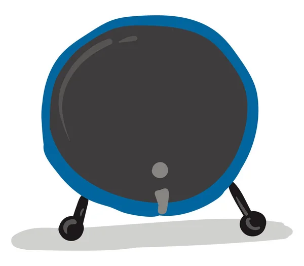 Une grosse caisse bleue, illustration vectorielle en couleur . — Image vectorielle