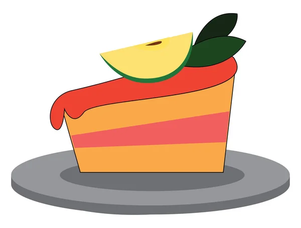 Eenvoudige cupcake met kleurrijke hagelslag vector illustratie op WH — Stockvector