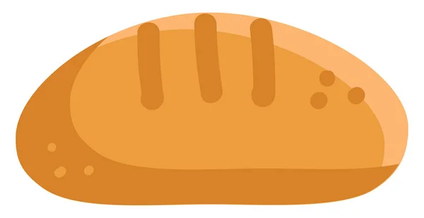 Einfache Darstellung des Brotlaib-Vektors auf weißem Hintergrund. — Stockvektor