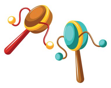 Beyaz arka planda kutlamalar vektörü için davul