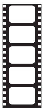 Sinema vektör veya renk illüstrasyon için kamera rulo