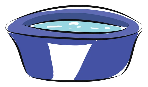 Синий Бассейн Водяного Векторного Рисунка Белом Фоне — стоковый вектор
