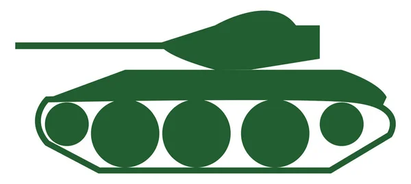 Clipart Van Een Leger Tanker Machine Gebruiken Warfront Vector Kleur — Stockvector