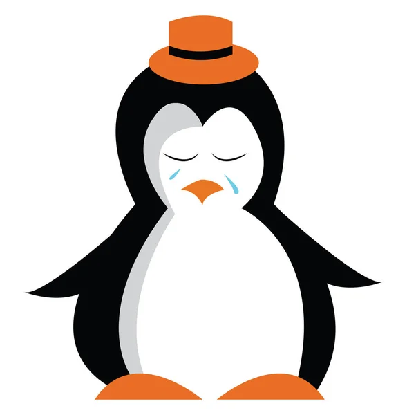 Pingwin Łza Kropli Wektor Lub Kolor Ilustracji — Wektor stockowy