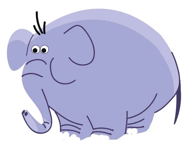 Desenho Vetor Elefante Ilustração Colorida —  Vetores de Stock