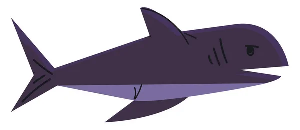 Vetor Tubarão Azul Ilustração Cor — Vetor de Stock