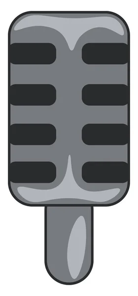 Microfone Para Vetor Gravação Música Ilustração Colorida — Vetor de Stock