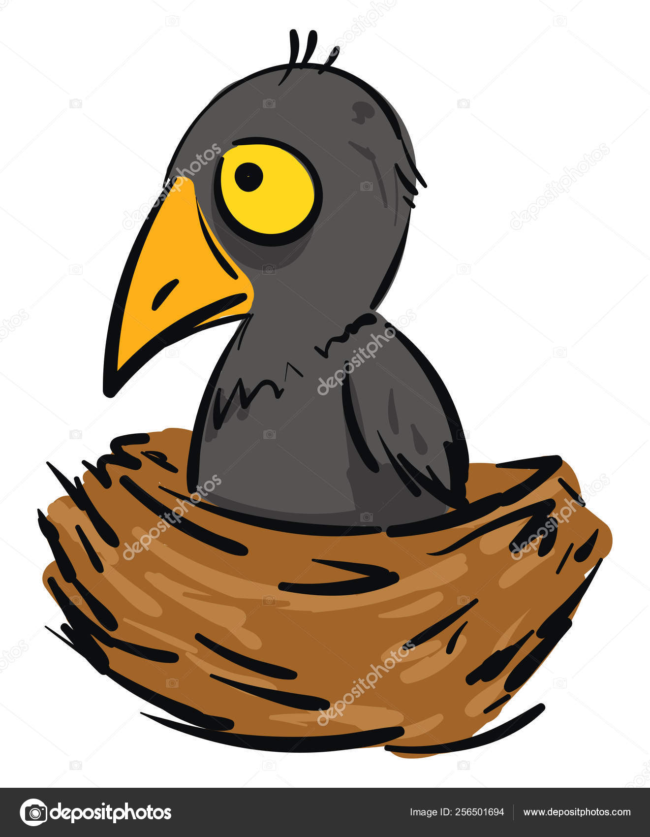 カラスの巣ストックベクター ロイヤリティフリーカラスの巣イラスト ページ 2 Depositphotos