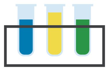 Bilim laboratuar deneyler vektör veya renk illüstrasyon