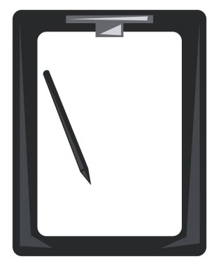 Çizim kitabı ve kalem vektörü veya renk çizimi