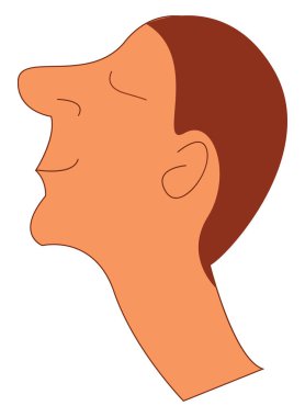 Bir gülümseyen çocuk vektör veya renk illüstrasyon