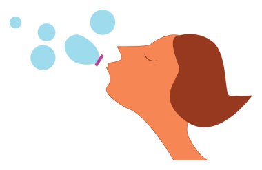 Biraz Sabun kabarcık vektör veya renk illüstrasyon