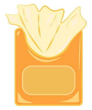 Bir doku kağıt kutu vektör veya renk illüstrasyon