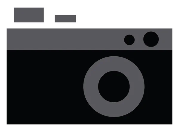 Een Vintage Stilstaande Camera Vector Kleur Illustratie — Stockvector