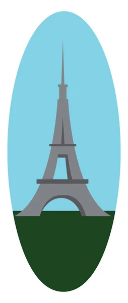 Ein Wahrzeichen Turm Paris Stadt Vektor Oder Farbige Illustration — Stockvektor