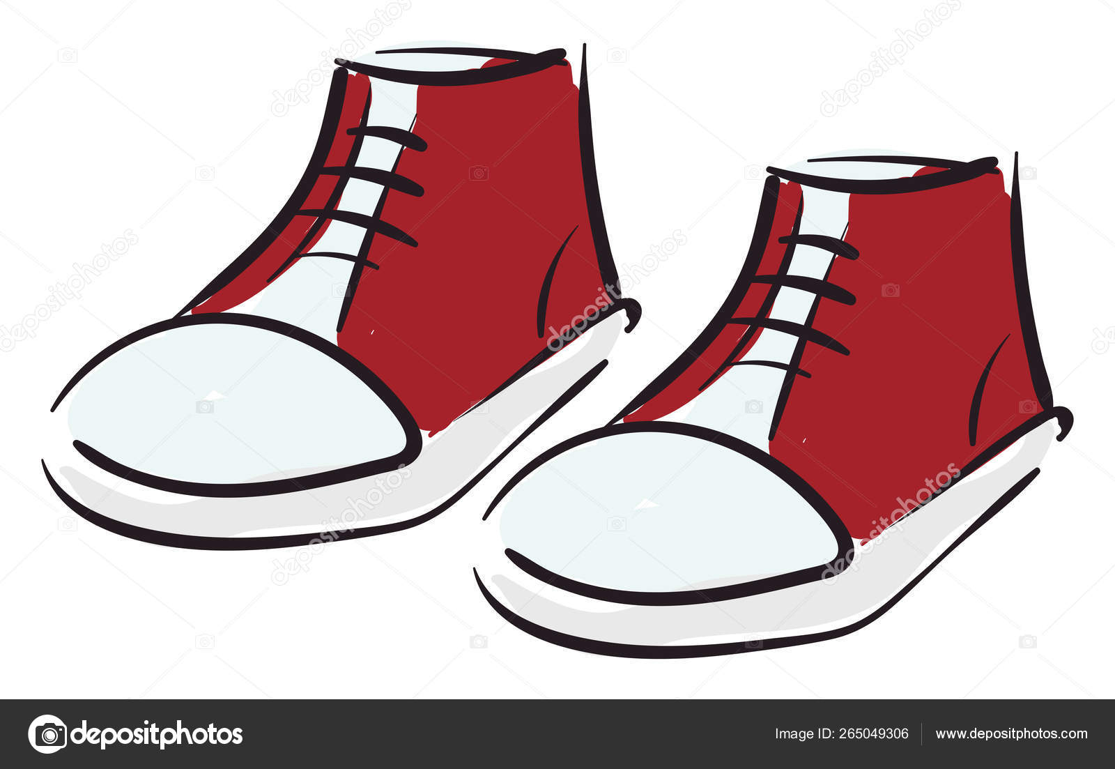 Kids Shoes Clipart Black And White