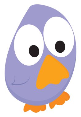 Karikatür mavi kuş seti izole beyaz arka plan vektör veya renk 