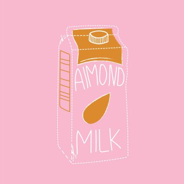 Bir süt cam şişe vektör veya renk illüstrasyon çizimi