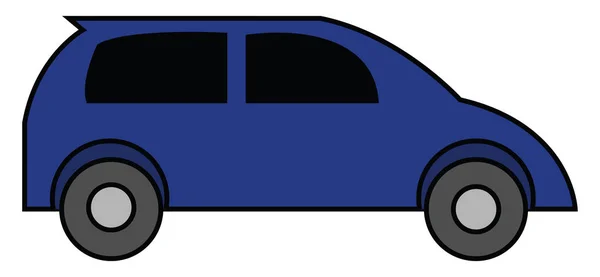 Kék Autó Illusztrációja — Stock Vector