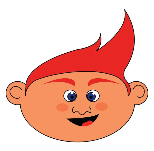 Ginger Boy Vector Ilustración — Vector de stock