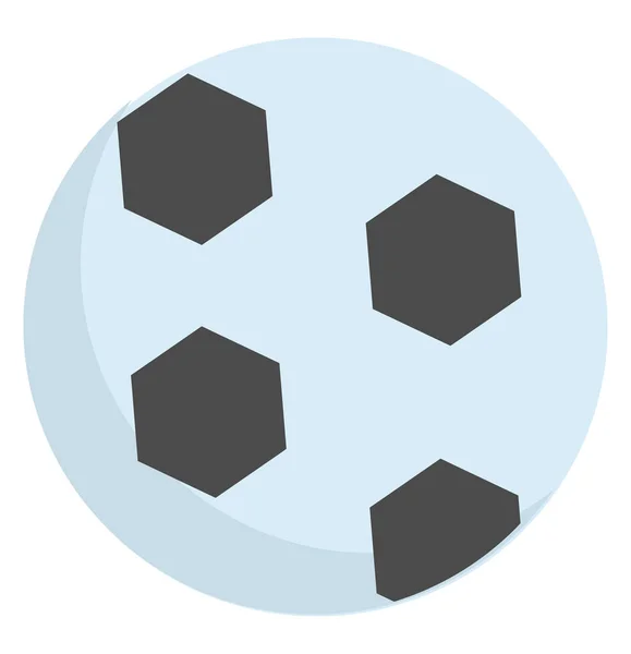 Zwart Wit Voetbal Bal Vector Illustratie — Stockvector